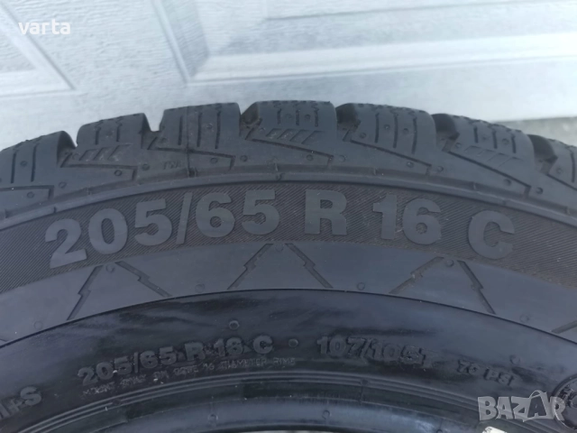 1бр  НОВА гума за бус 205/65/16C CONTINENTAL VancoWinter, снимка 5 - Гуми и джанти - 52956293