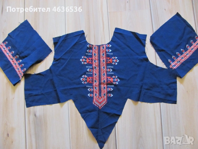 Мотиви за рокля, ръчна бродерия , копринени конци