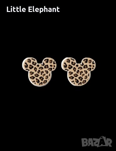 New trend обеци leopard print,Disney,Мики Маус/нови