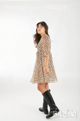 Рокля Glory Midi dress Leopard, снимка 2 - Рокли - 47444191