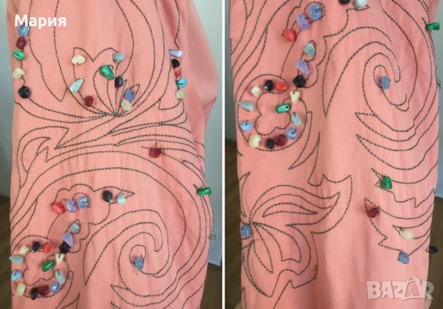 М размер Marc by Marc Jacobs Дамско Яке Протелтно Есенно Марк Джейкъбс Розово Прасковено Камъни, снимка 15 - Якета - 51869575