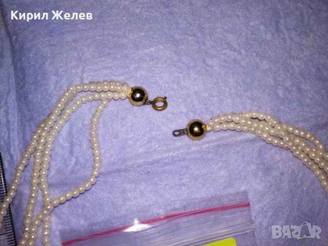 НЕЖНО МЪНИСТЕНО РЕТРО СТИЛ КОЛИЕ ПЕРЛЕН ТИП 34709, снимка 5 - Колиета, медальони, синджири - 39142094