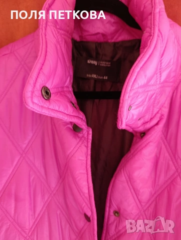 Цикламено дълго яке, снимка 5 - Якета - 53530304