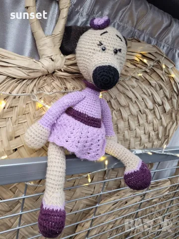 плетена детска кукла/ играчка handmade, снимка 1