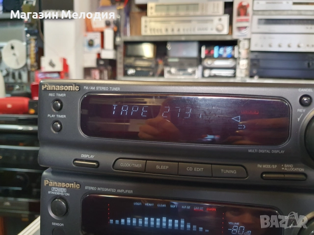Аудиосистема Panasonic SA-CH350 В отлично техническо и визуално състояние. Лека забележка на касетит, снимка 10 - Аудиосистеми - 50782582