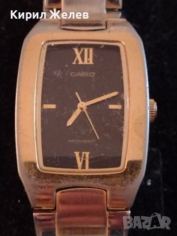 CASIO WATER RESISTANT JAPAN MOVT ЕЛЕГАНТЕН БИЗНЕС МОДЕЛ ДАМСКИ ЧАСОВНИК 27359, снимка 2 - Дамски - 38753260