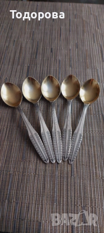 СССР сребърни лъжици-три комплекта. Сребро 875 проба., снимка 9 - Антикварни и старинни предмети - 45693394