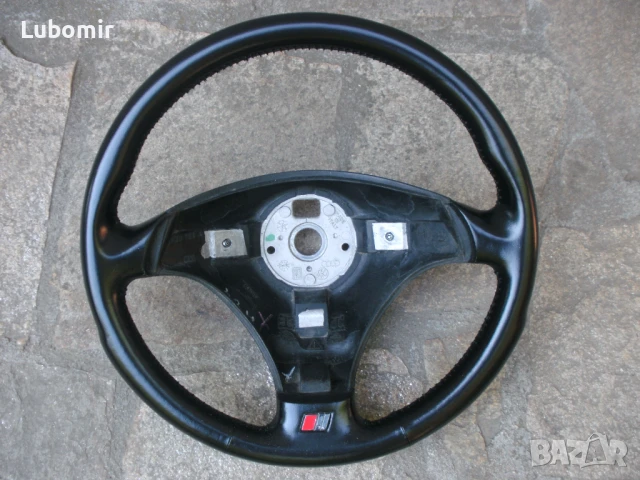 Трилъчев волан Audi A4,A6,A3,TT - S Line - кожен !, снимка 3 - Аксесоари и консумативи - 51019968