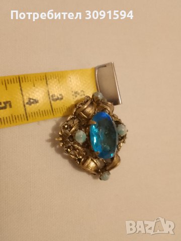 Старинна брошка Бохемия, снимка 4 - Антикварни и старинни предмети - 42621781