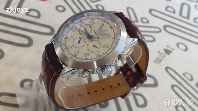 САМОНАВИВАЩ СЕ НОВ МЪЖКИ ЧАСОВНИК EMPORIO ARMANI, снимка 3 - Мъжки - 34604421