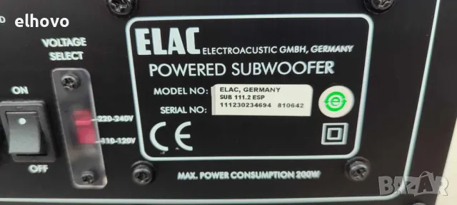Субуфер Elac Sub 111.2 ESP, снимка 12 - Тонколони - 49735750