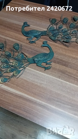 рустик метални пауни, снимка 7 - Декорация за дома - 52985410