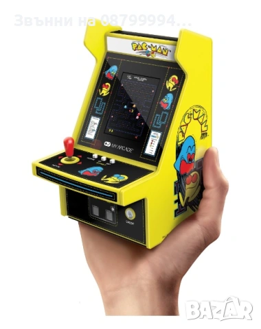 Преносима игрова конзола My Arcade – Micro Player PRO, ретро Pac – Man игри, жълта, 7 см, снимка 4 - Други игри и конзоли - 53865246