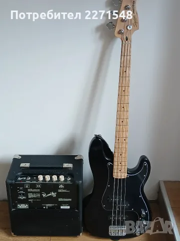 Бас китара Fender Squier Precision с комбо усилвател Rumble 15