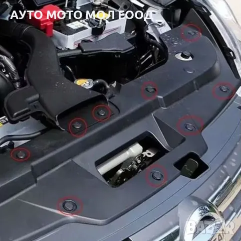 Комплект щипки за автомобил / Универсални - 6 размера 100 броя, снимка 5 - Аксесоари и консумативи - 49970517