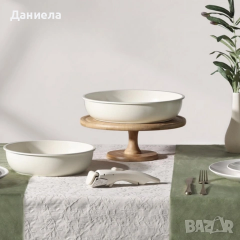 Комплект съдове Goldmann GM-1005 – 5 части с подвижна дръжка, мраморно покритие и индукция, снимка 5 - Други стоки за дома - 53044993