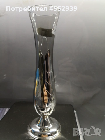 Посребрена нова ваза, снимка 6 - Вази - 53649618