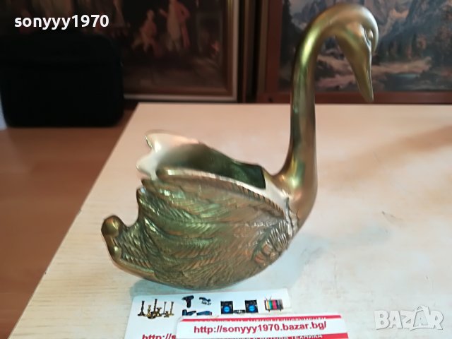 ЛЕБЕДОВО ЕЗЕРО-МЕД/МЕСИНГ 1511221940, снимка 2 - Антикварни и старинни предмети - 38684876