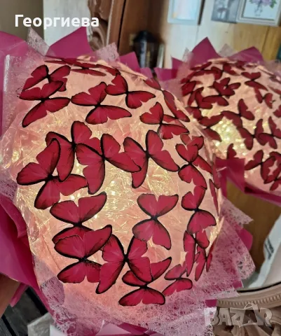 💐✨️ Светещи, ръчно изработени букети "DESS"🦋✨️🎁, снимка 8 - Подаръци за жени - 47676632