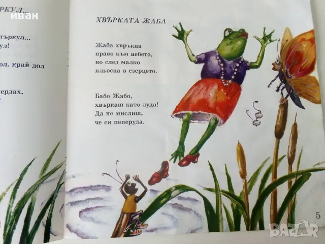 Хвърката жаба - Радослав Цветков - 1994г., снимка 3 - Детски книжки - 50223695