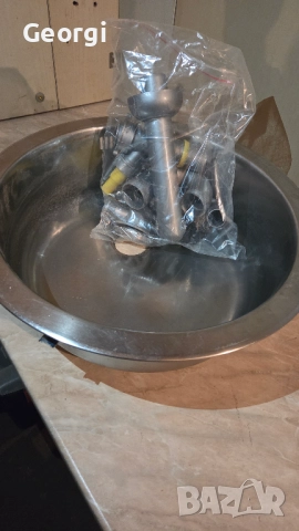 Мивка за кухня алпака кръгла плюс подарък сифон., снимка 3 - Мивки - 52953598