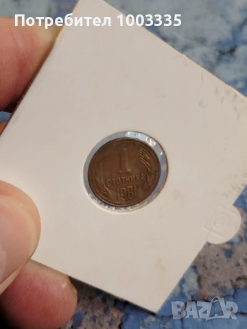 1 стотинка НРБ 1981г.-1, снимка 7 - Нумизматика и бонистика - 51138501