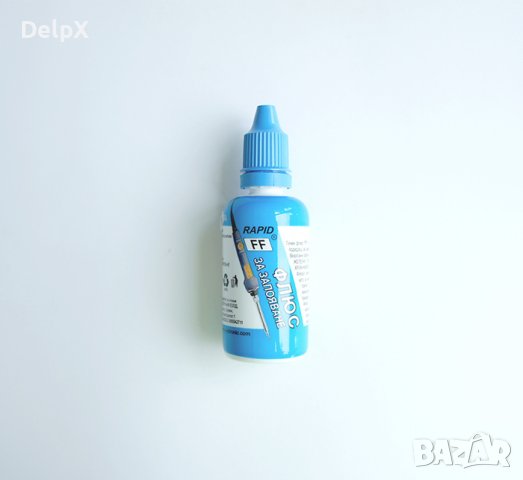 Български флюс син RAPID за запояване FF 40ml, снимка 1