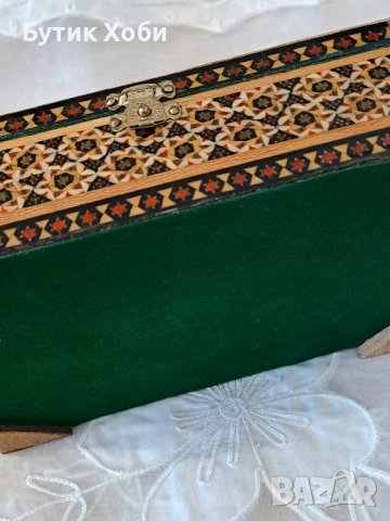 Старинна персийска кутия ,,хатамкари,,, снимка 5 - Антикварни и старинни предмети - 41415648