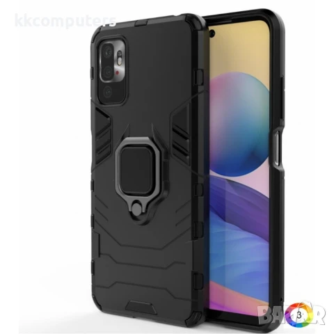 Xiaomi Redmi Note 10 5G Удароустойчив Ring Holder Калъф и Протектор