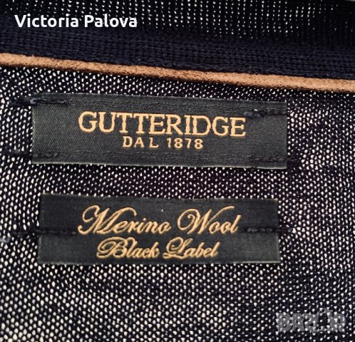 Пуловер от тънък меринос GUTTERIDGE Италия, снимка 3 - Пуловери - 42620482