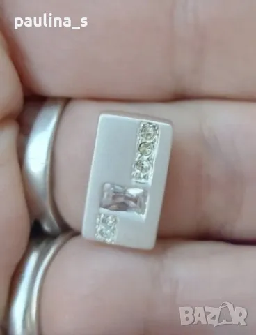 Два броя / Сребърна висулка с розов корал и циркон / проба 925 / , снимка 9 - Колиета, медальони, синджири - 42337886