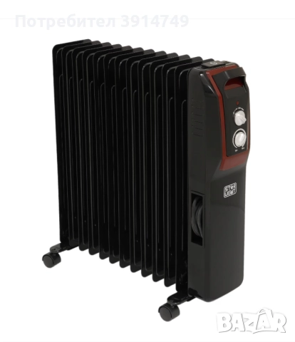НОВ Електрически маслен радиатор,2500W,13 Ребра,3 Нива,Защита прегряване/замръзване, снимка 3 - Радиатори - 52816374