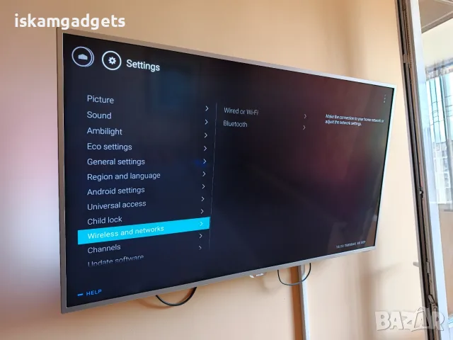 Смарт телевизор Philips 49PUS6501 LED Smart Adnroid TV, снимка 9 - Телевизори - 55993697