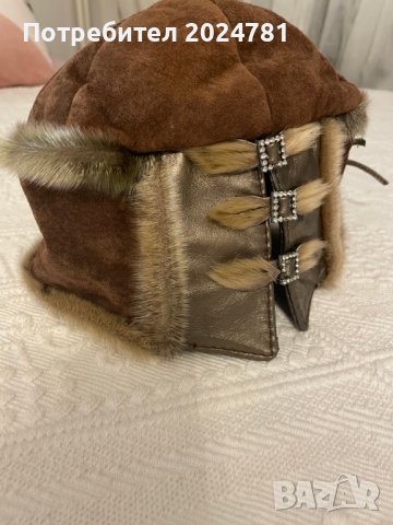Дамска зимна шапка - естествена кожа, снимка 1 - Шапки - 40120510
