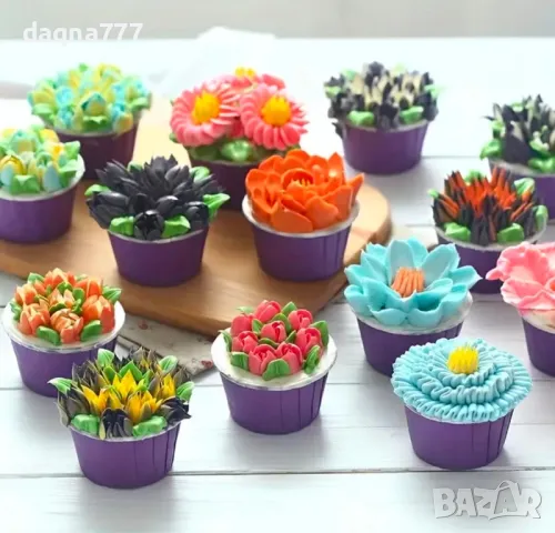 11 бр. комплект дюзи за розов букет  за декорация на торти, сладкиши, за украса с цветя  листа , снимка 1