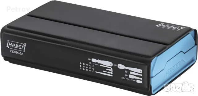 HAZET - Smart Case 2200SC-32 - MADE IN GERMANY - ПРОФЕСИОНАЛЕН ВИСОКОКАЧЕСТВЕН Комплект Битове !!!!!, снимка 5 - Винтоверти - 47399925