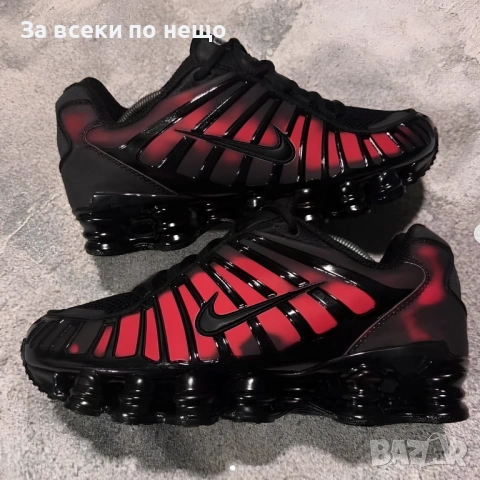 Nike Shox TL Black & Red Thermoreactive Мъжки Маратонки С Кутия👟Мъжки Спортни Обувки Код S413