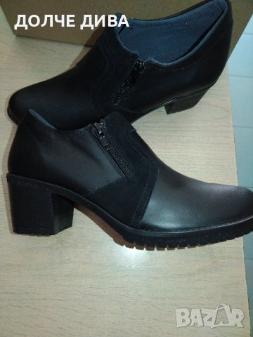 Дамски обувки естествена кожа м. 264 черни , снимка 2 - Дамски ежедневни обувки - 42431212