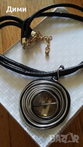 Комплекти бижута естествена кожа, кристали и камък, снимка 2 - Бижутерийни комплекти - 44640254