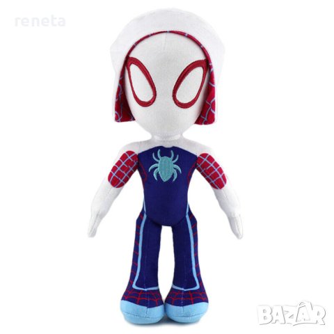 Играчка Spiderman Gwen, Плюшена, Бял, 30 см, снимка 1 - Плюшени играчки - 41808172