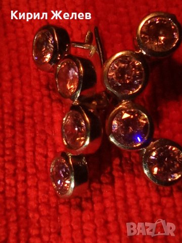 ИЗЯЩНИ СРЕБЪРНИ СКЪПОЦЕННИ АРТ ОБЕЦИ РОДИРАНО СРЕБРО 925 с ЮВЕЛИРНО ФАСЕТИРАН ИСКРЯЩ АМЕТИСТ 35020, снимка 8 - Обеци - 39547590