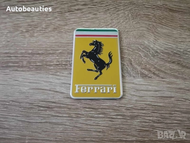 правоъгълна емблема Ferrari малък размер