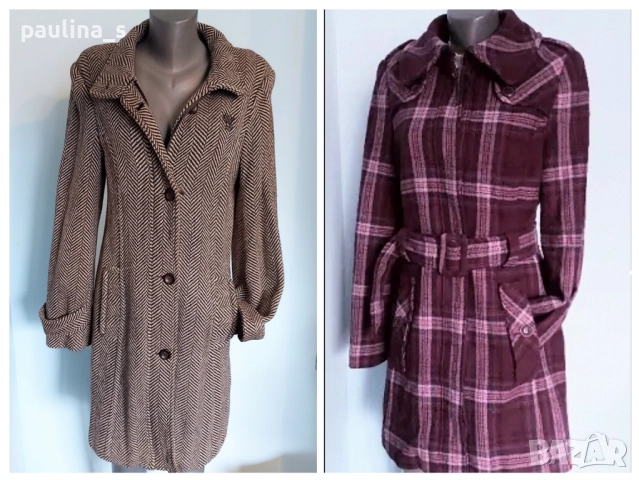 Два различни броя / Уникално Винтидж Вълнено палто "EDC" by Esprit 