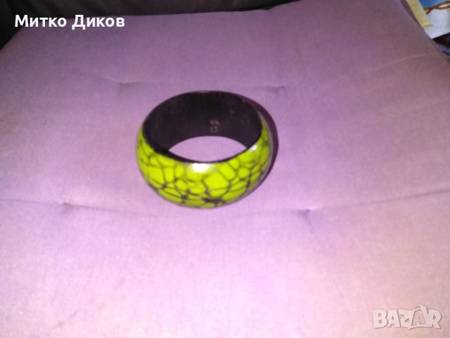 Дървена гривна красива външен диаметър 83мм и вътрешен-65мм, снимка 2 - Други - 41604894