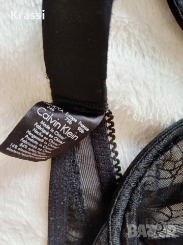 Дантелен сутиен Calvin klein 75 В, снимка 4 - Бельо - 53378149