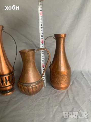 медни кани вази , снимка 3 - Антикварни и старинни предмети - 51394814