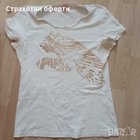 Бяла тениска Puma, снимка 1 - Тениски - 41016879