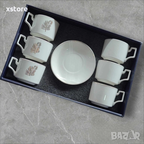 Луксозен олекотен порцеланов комплект от 12 части, за вашия изискан стил , снимка 2 - Чаши - 52699916