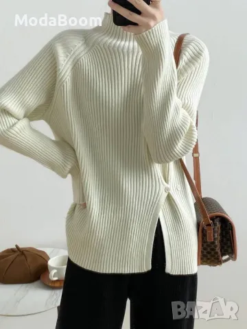 Стилни дамски зимни пуловери | различни цветове , снимка 2 - Блузи с дълъг ръкав и пуловери - 47970694