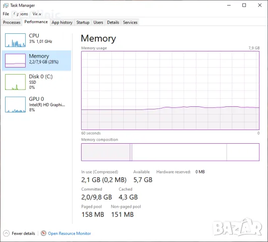 HP ProDesk G3 400 SFF intel core i5 6400 3.30Ghz | 8GB DDR4 РАМ | 500GB HDD | мини офис компютър pc, снимка 4 - Работни компютри - 47951176